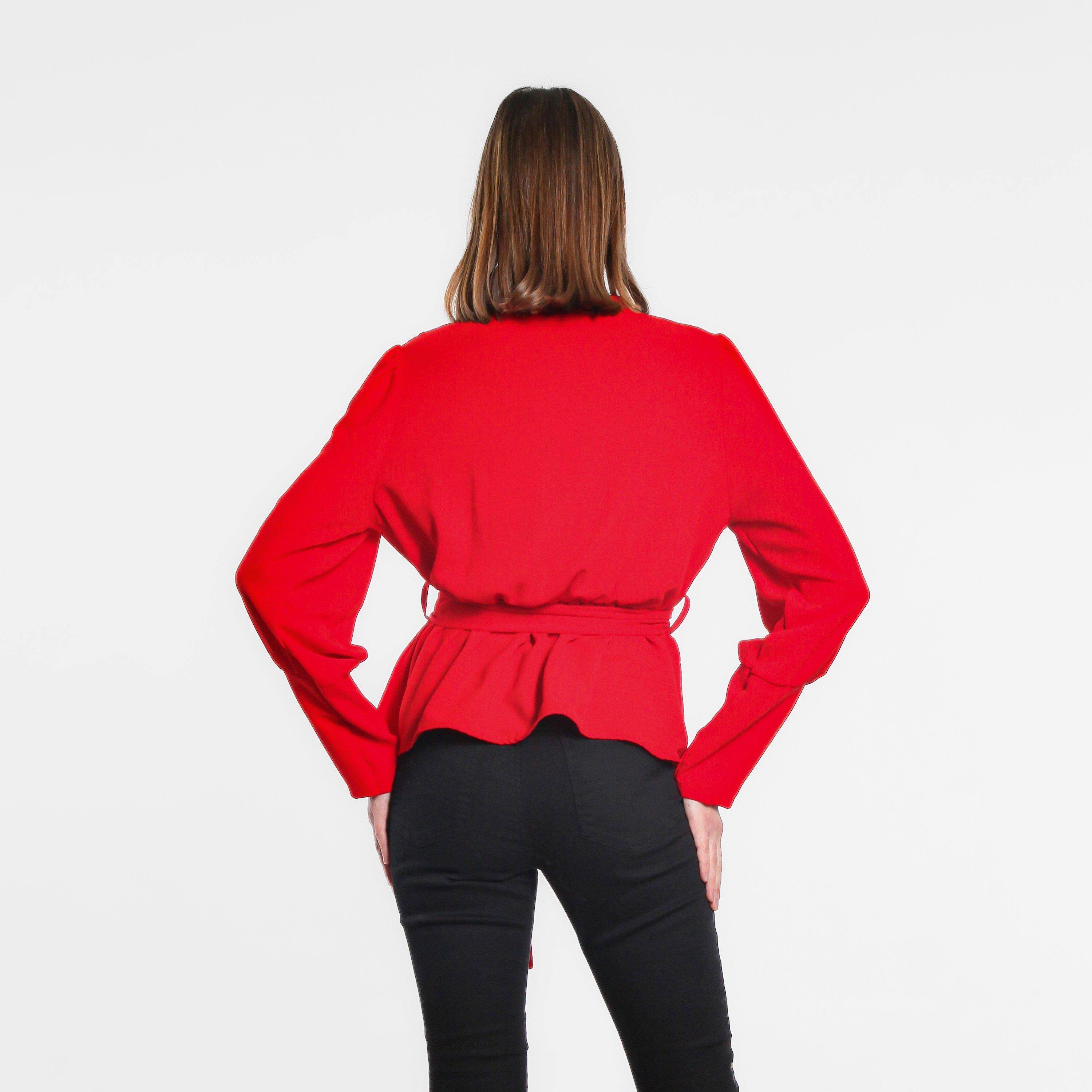 Be You BY Peplum Wrap Top Womens