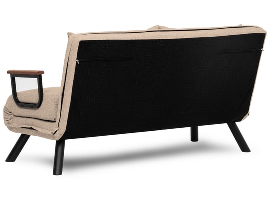 CONCEPT1 - Canapé lit Sando 2 places crème 133 x 78 x h78