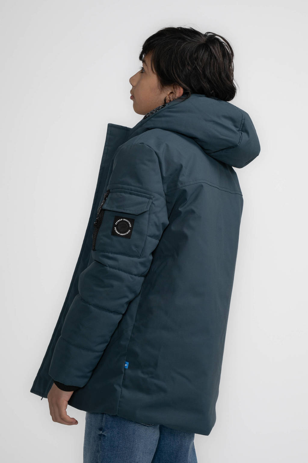 winterjas donkerblauw