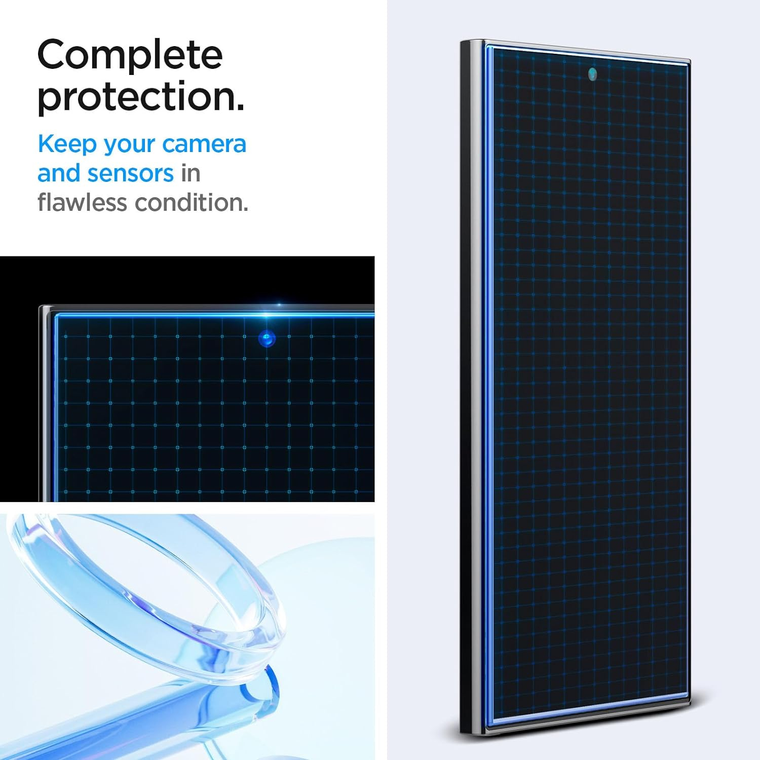 (2er Set) Samsung Galaxy S24 Ultra Glass Tr Slim HD Panzer Glas Case Friendly   Montagerahmen (AGL07495)