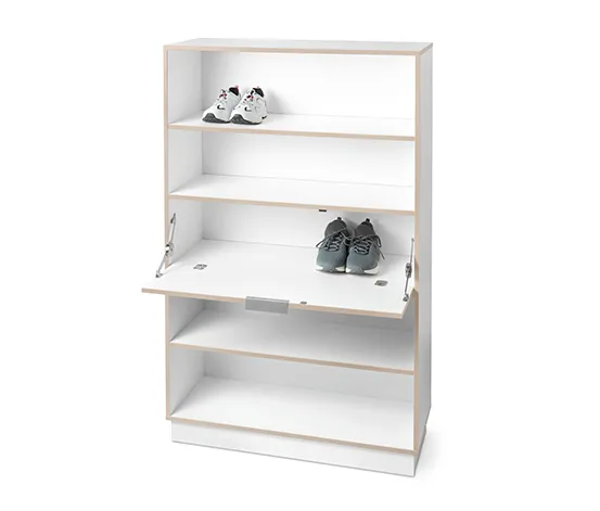 Schuhschrank mit Klappe