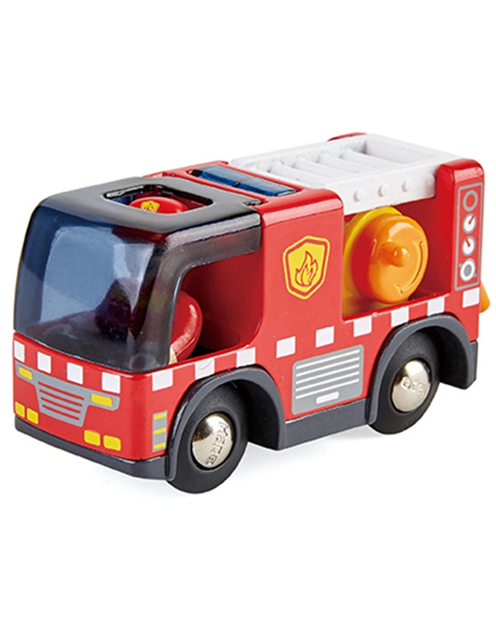 Eisenbahnzubehör FEUERWEHRAUTO MIT SIRENE 2-teilig