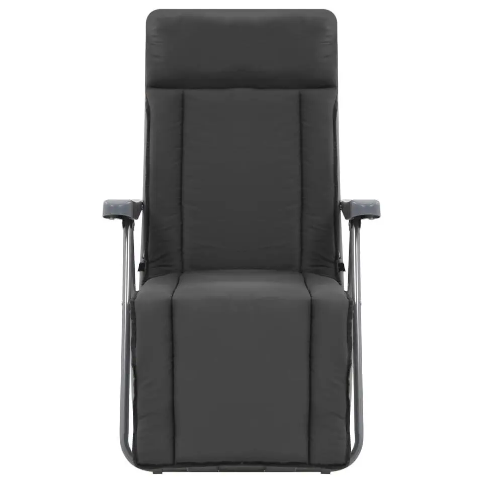 vidaXL - Tuin Stoel - Grijs - Stof - 2 stuks