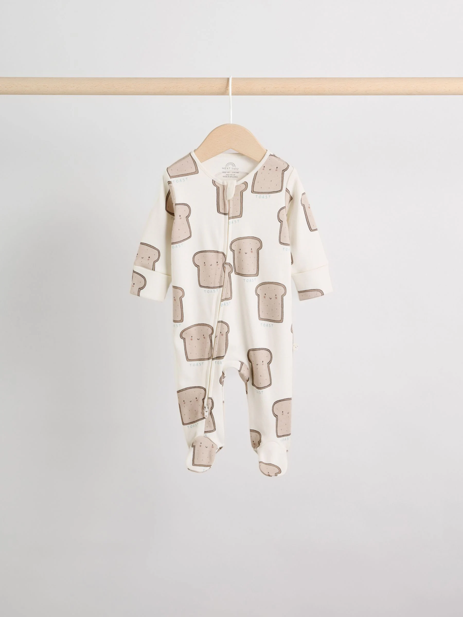 Mineraalkleurig - 4 Pack Baby-pyjama's met tweewegrits (0mnd -2jr)