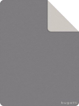 bugatti Wohndecke 150 x 200 cm schwarz/silber