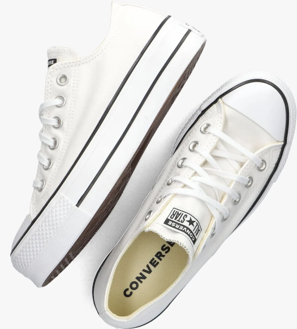 CONVERSE witte converse lage sneakers chuck taylor all star lift ox