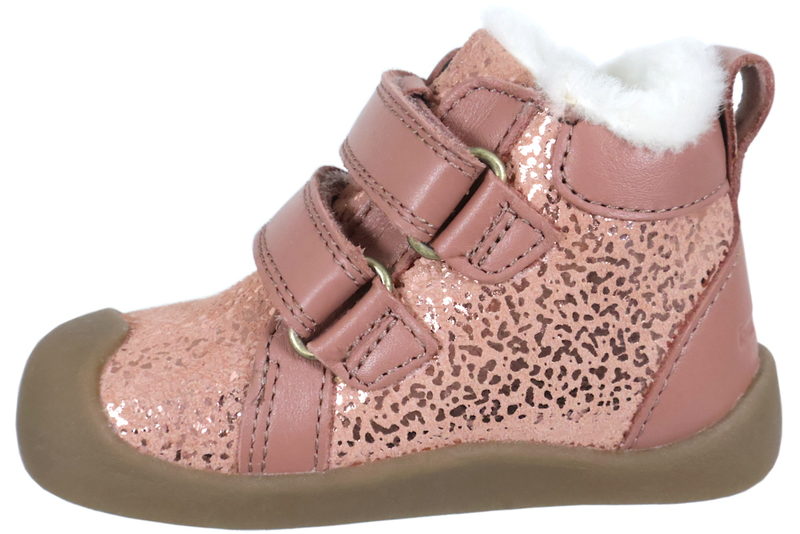 BUNDGAARD BLOOM METALLIC VINTERSTØVLE I ROSA GLAT SKIND