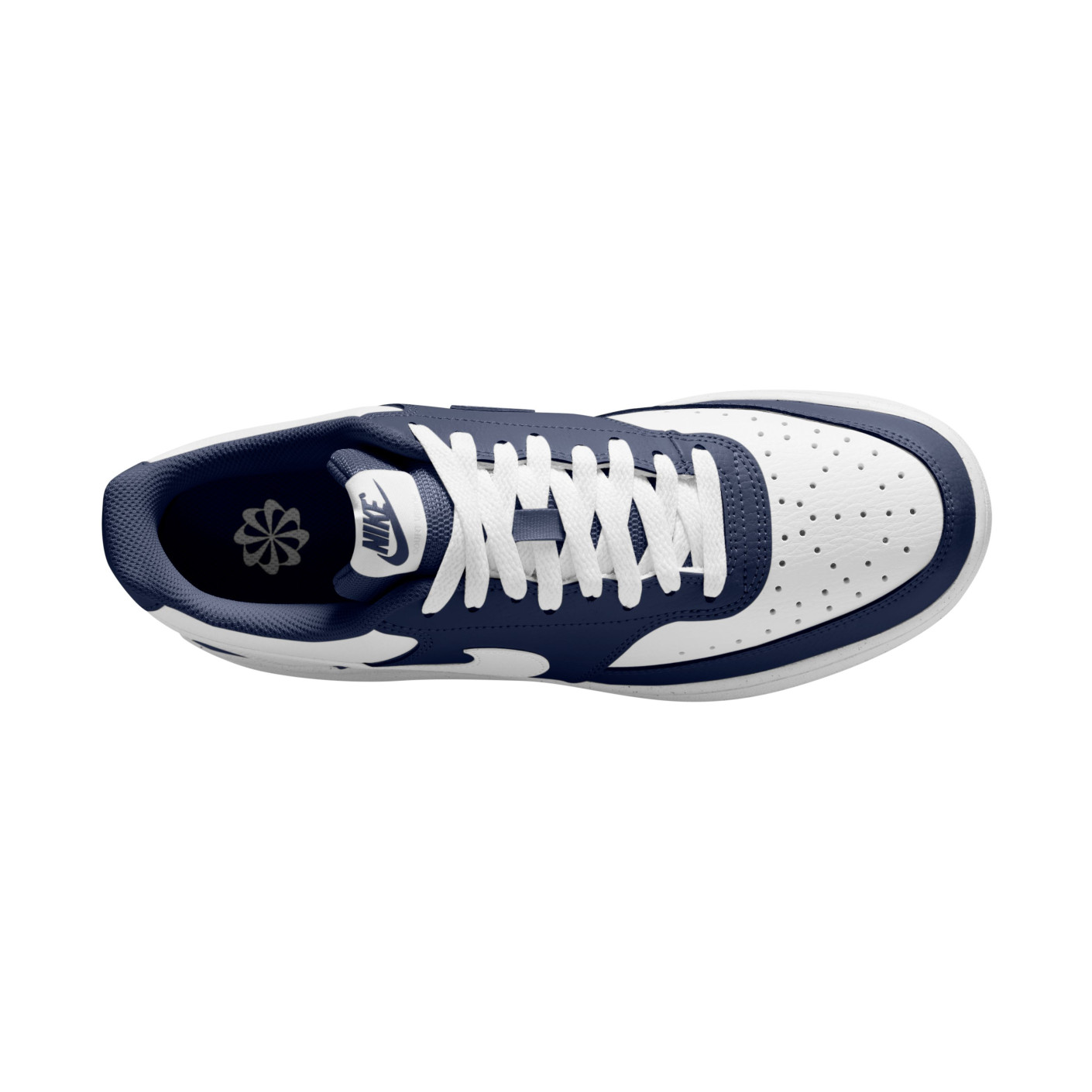 Nike Court Vision Low Sneakers Donkerblauw Wit