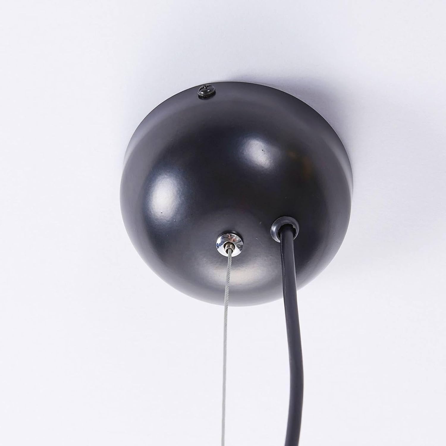 Lindby Pendelleuchte Kinan (Modern) in Schwarz (5 flammig, E14) - Deckenlampe Esstischlampe Hängelampe Hängeleuchte Wohnzimmerleuchte