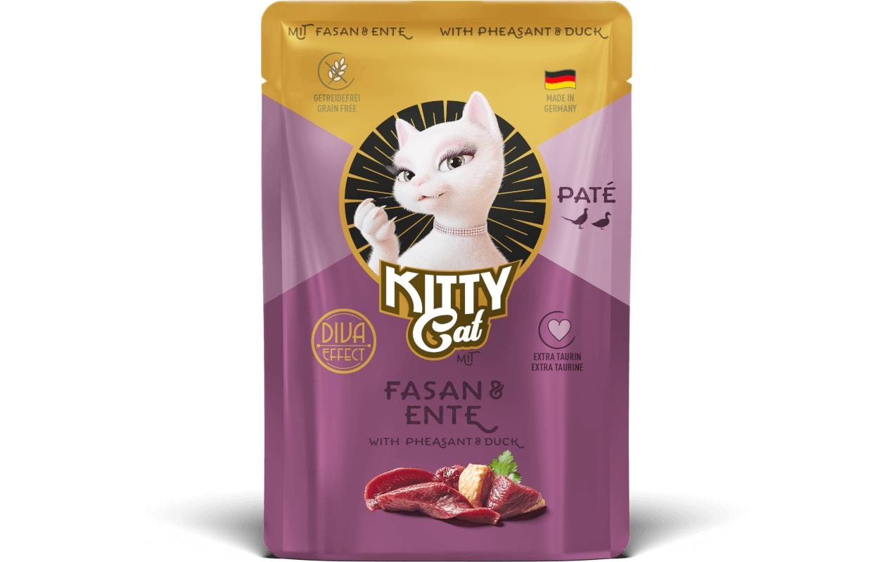 Nassfutter Paté Pouch Fasan, Ente 85 gNassfutter für Katzen mit Fasan und Ente