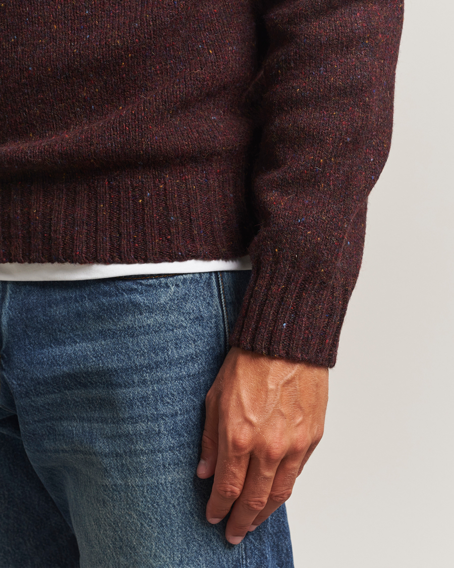 Harley Of Scotland Donegal Wool Crewneck Lewis