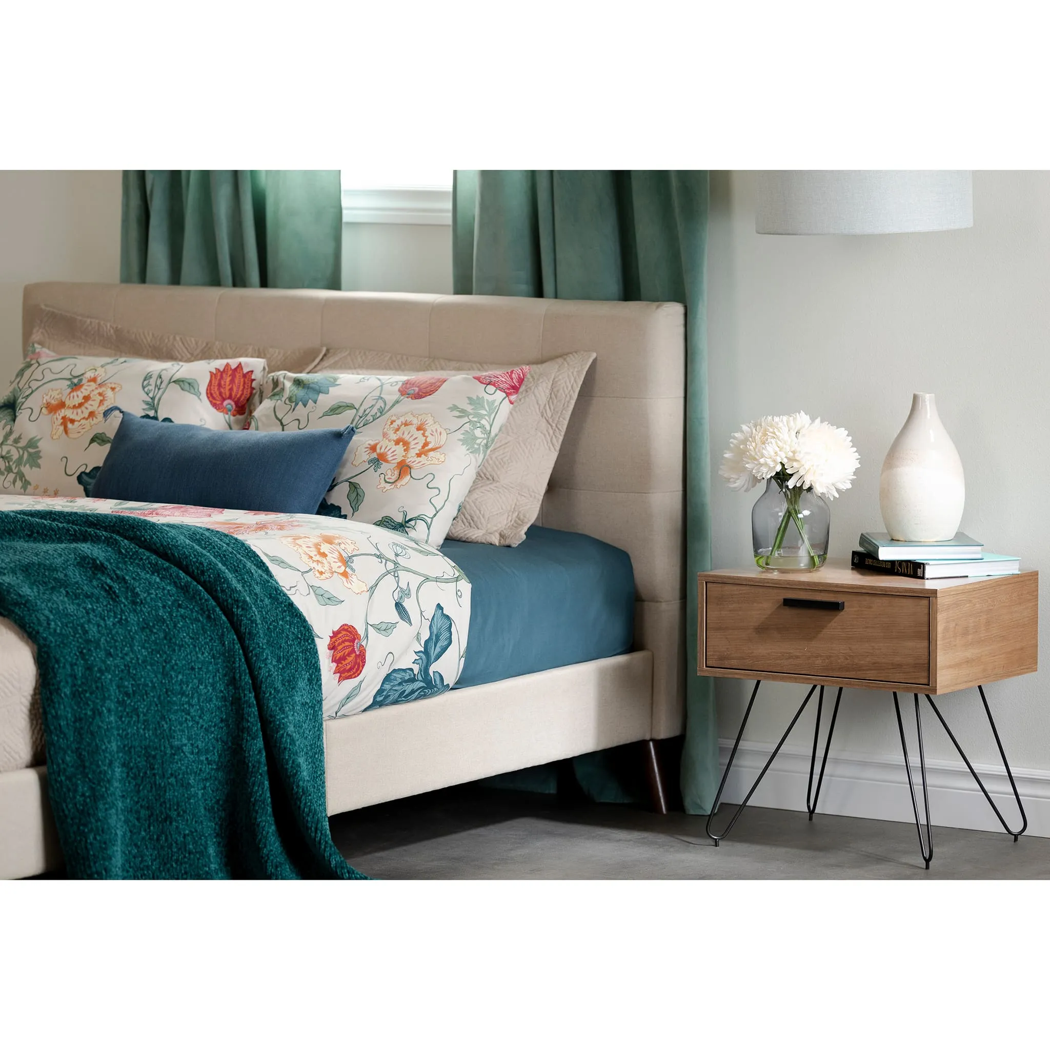 South Shore Table de Nuit - Slendel Bois Foncé