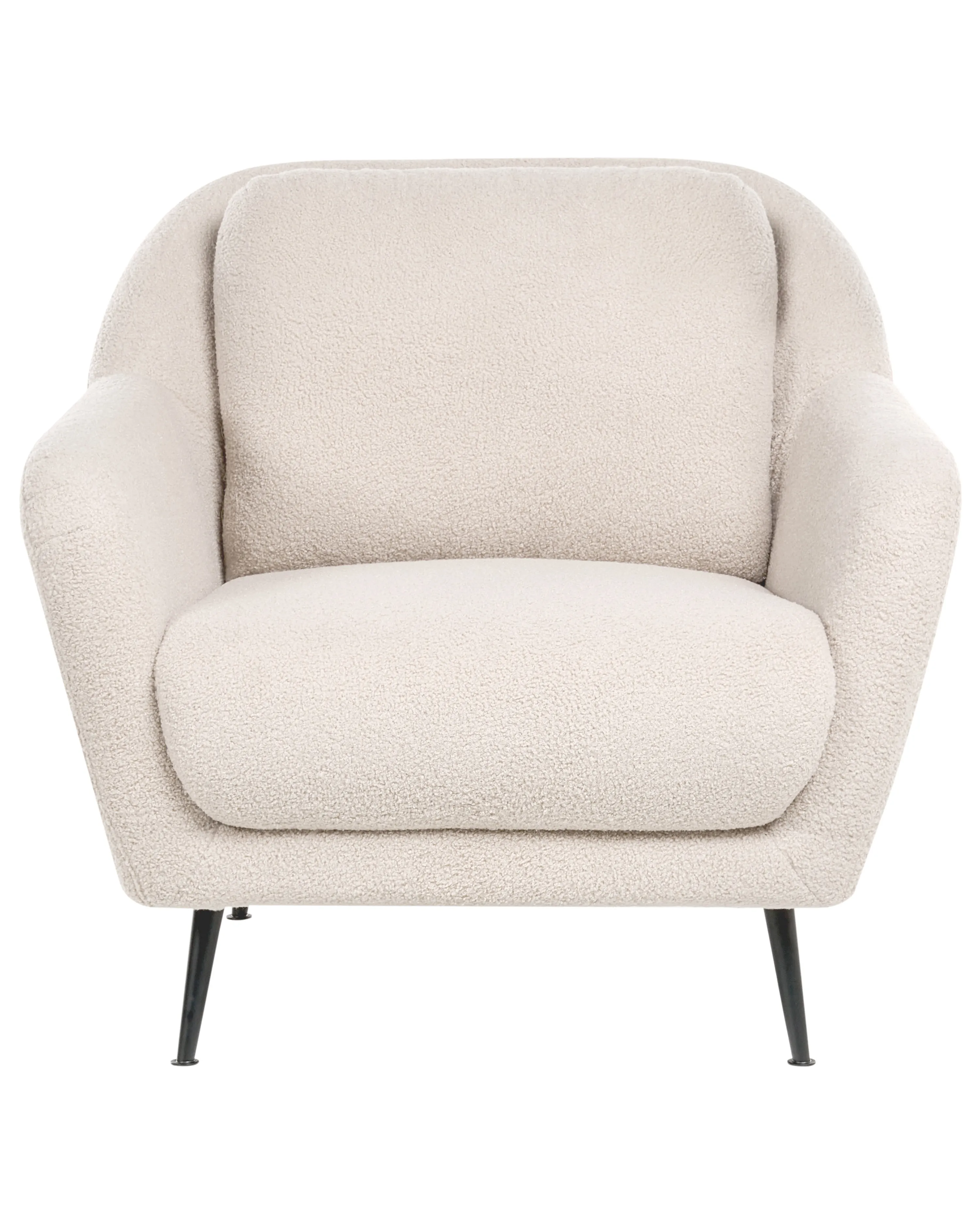Fauteuil EIBY Bouclé Beige