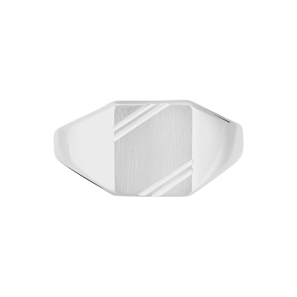 Chevalière Daniel Argent Blanc