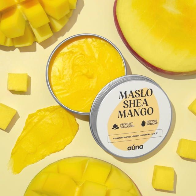 Auna Vegan Mango-Shea-Butter mit Mangobutter, Sanddornöl und Vitamin E