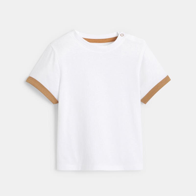 Salopette rayée et t-shirt bleu et blanc bébé garçon Bleu