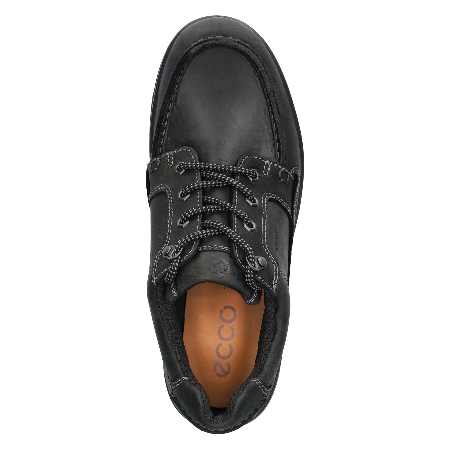 Rugged Track heren veterschoen Ecco Zwart