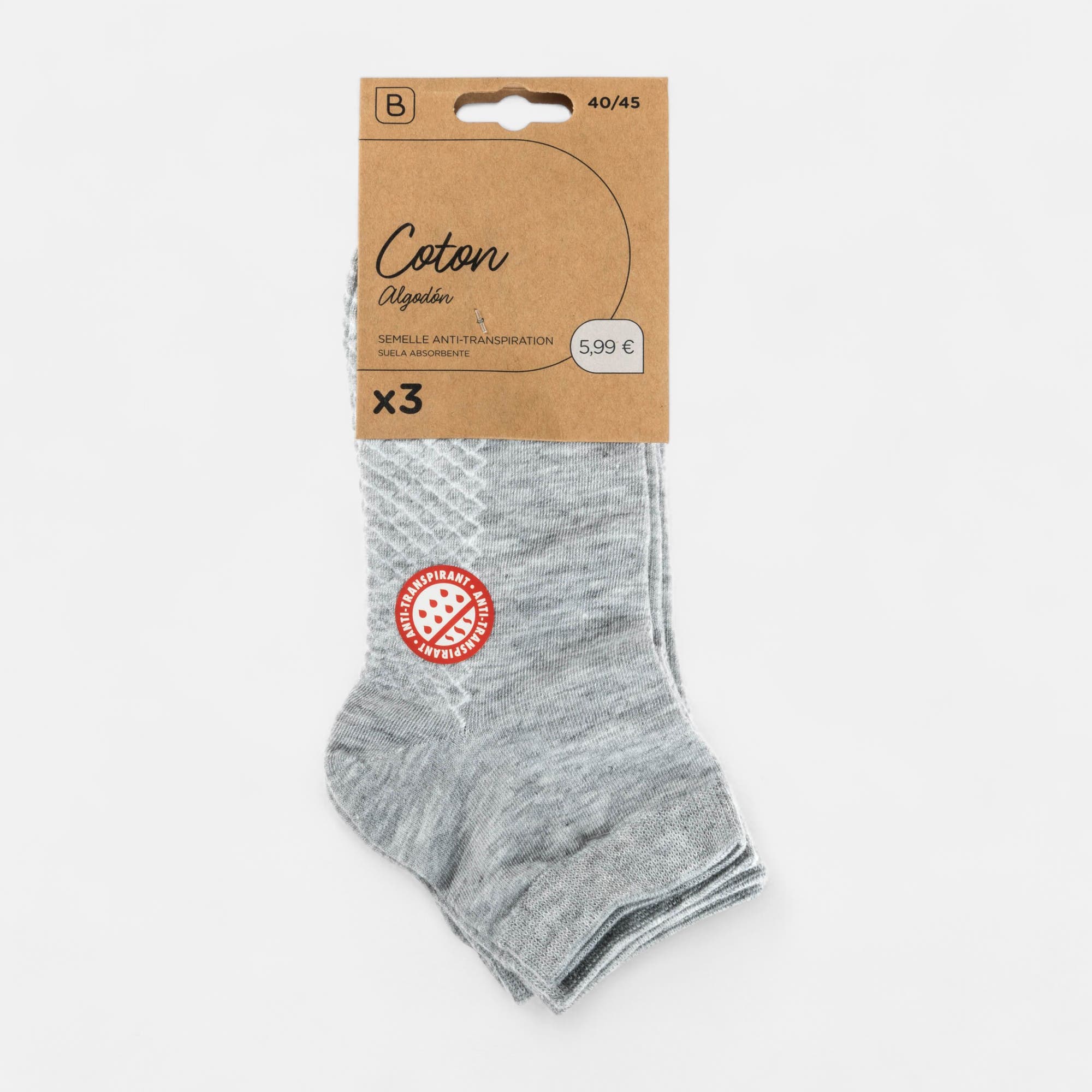 Chaussettes Homme gris