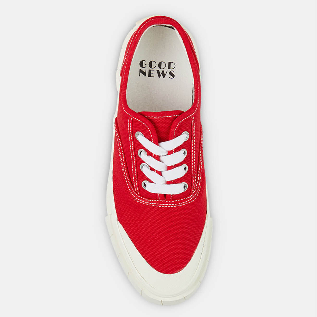 Good News Sneakers en Coton Bio Gnace rouges