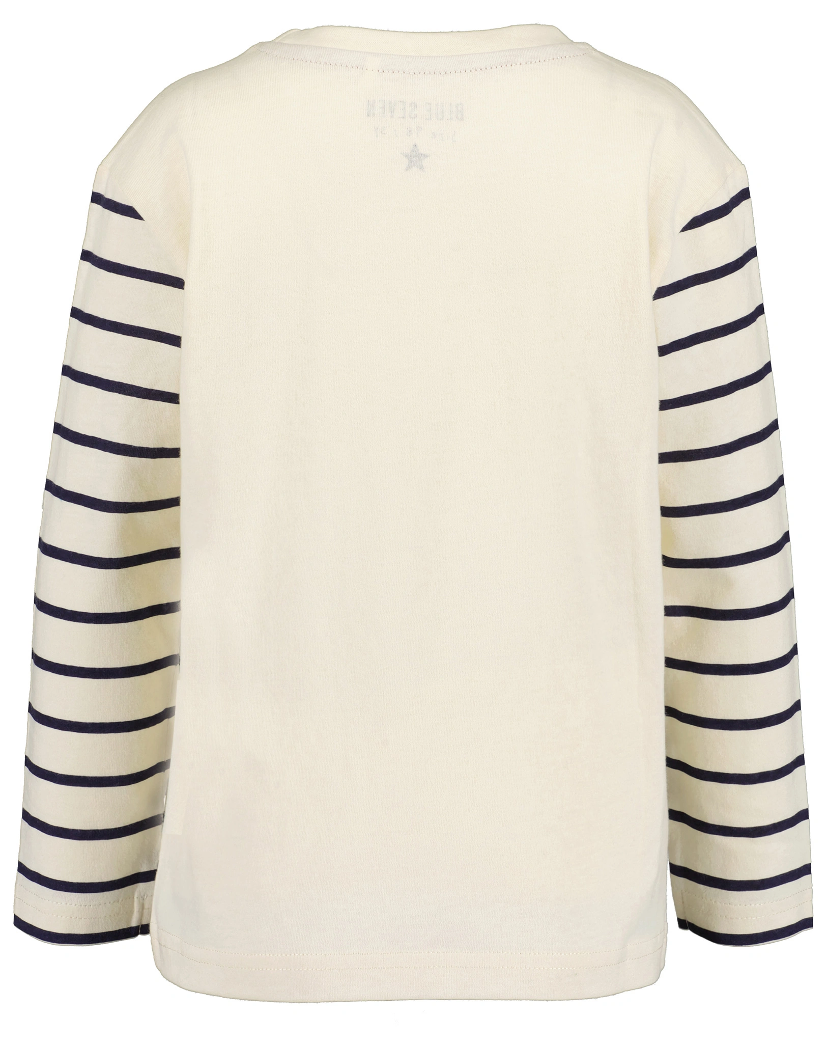 Langarmshirt OFF ROAD TRAVEL gestreift in offwhite