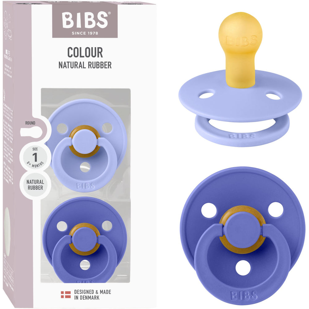 Køb Bibs Hush/Grape Sut Colour 2-Pak Latex