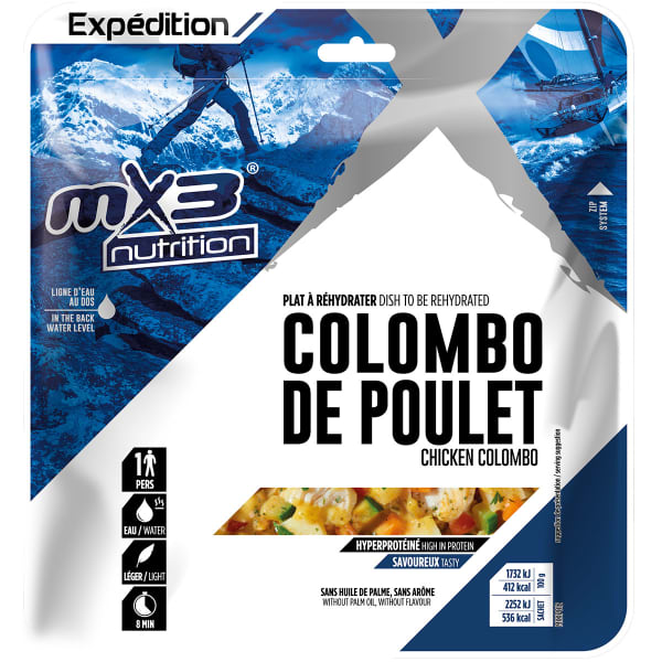 Repas lyophilisé MX3 COLOMBO DE POULET