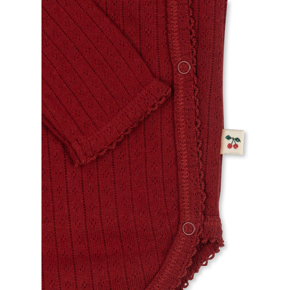 Køb Konges Sløjd Red Dahlia Minnie Newborn Body GOTS
