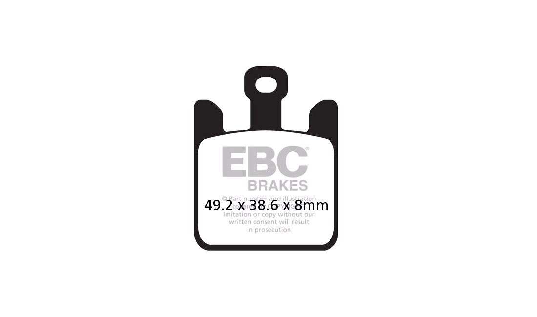 Bremseklodser for EBC EPFA, ZX-10R 04-07