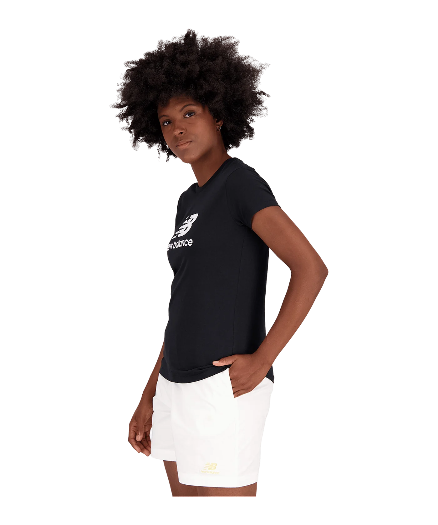 New Balance Essentials Logo T-Shirt Damen FBK