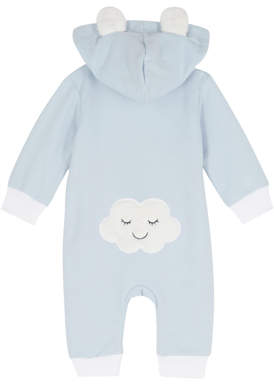 Combinaison sweat bébé avec capuche en coton