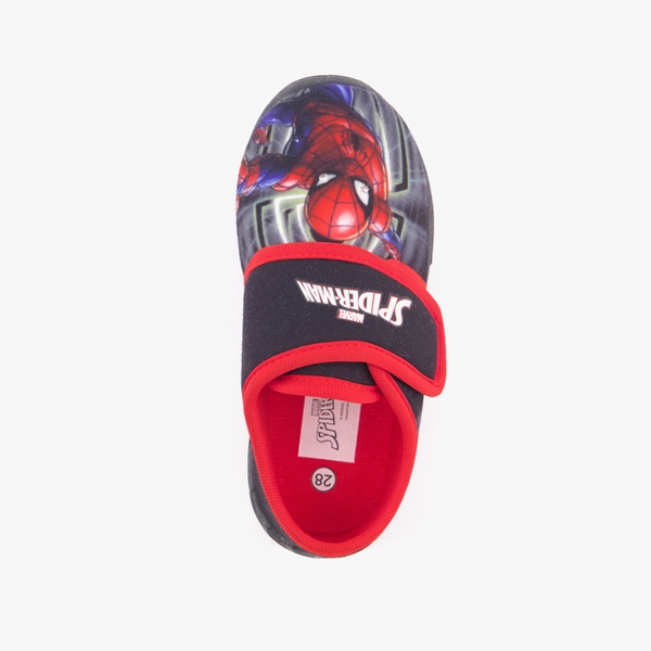 Spiderman kinder pantoffels zwart/rood