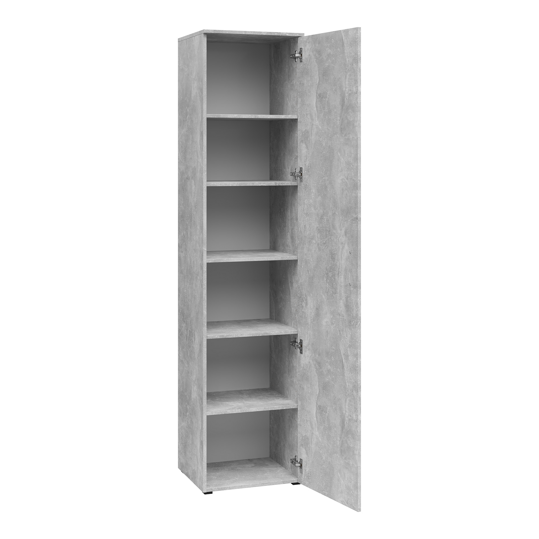 Drehtürenschrank - Betonoptik - Breite 45 cm