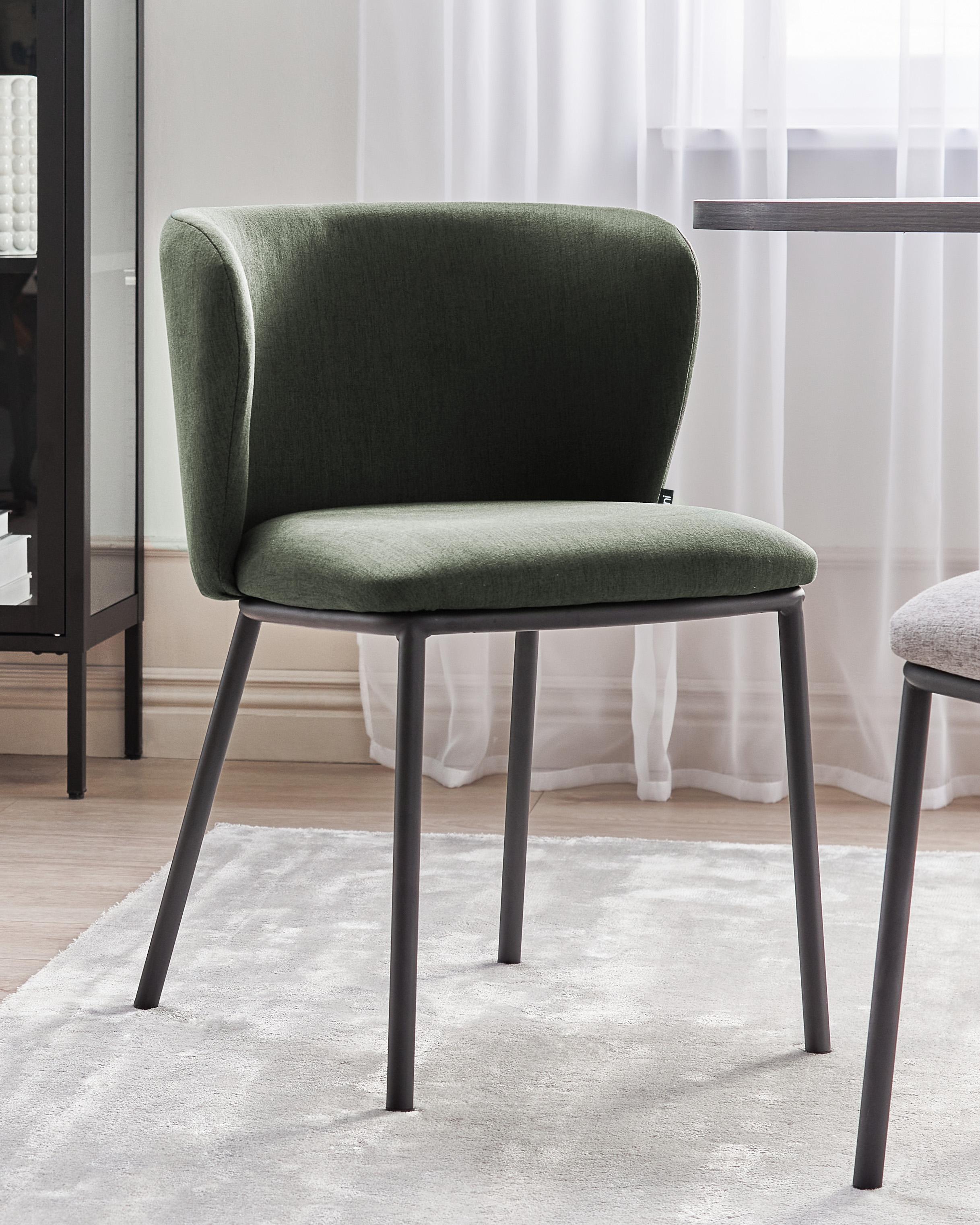 Set van 2 eetkamerstoelen MINA Donkergroen