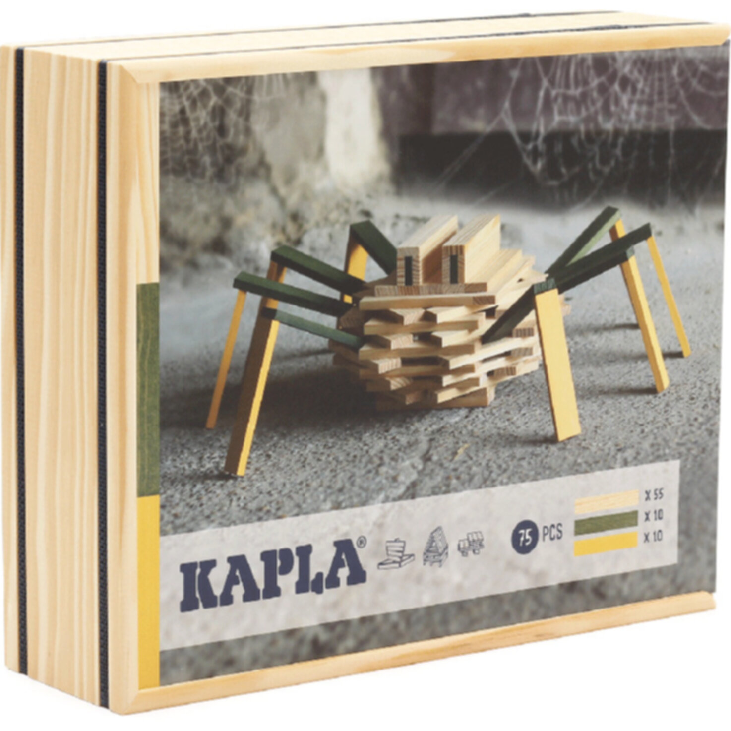 Kapla-Baukasten Spinne 75 Stück