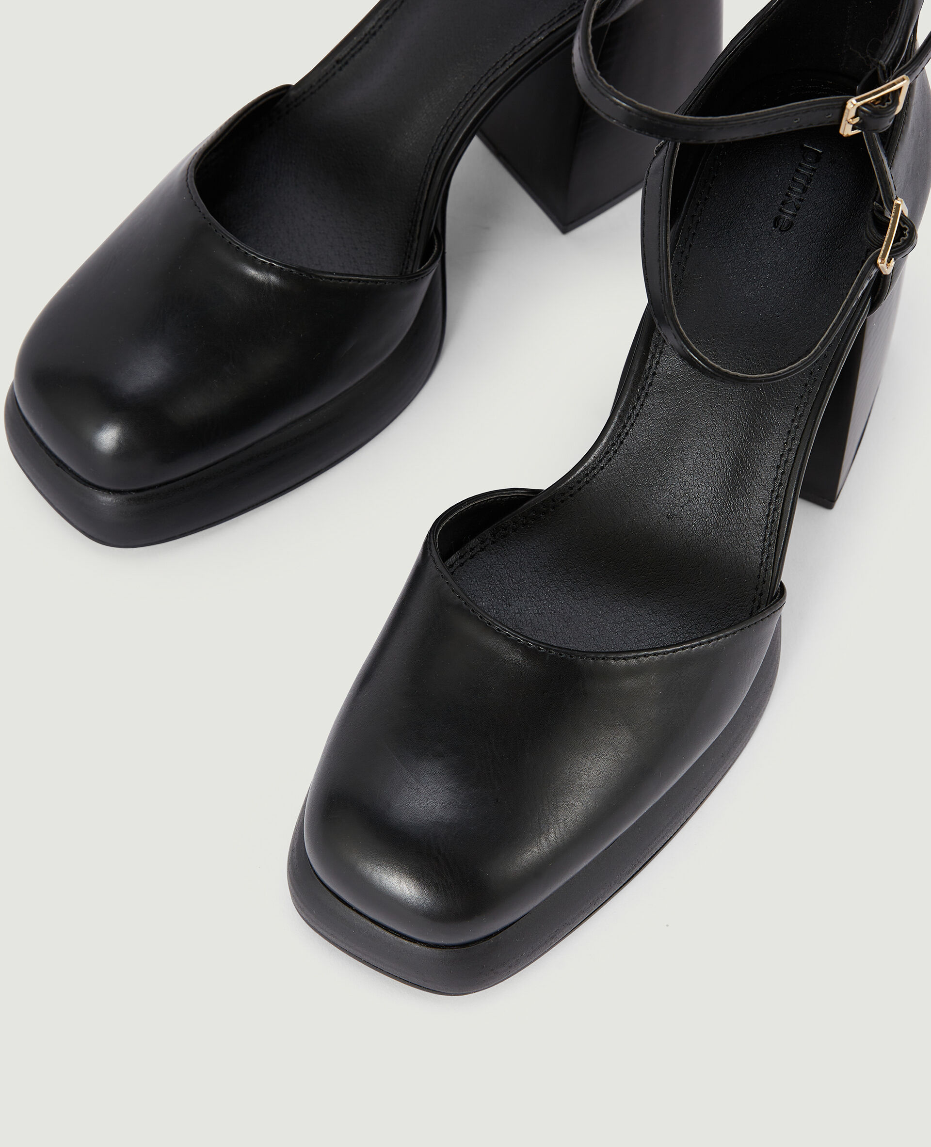 Babies semelles compensées double bride - Noir