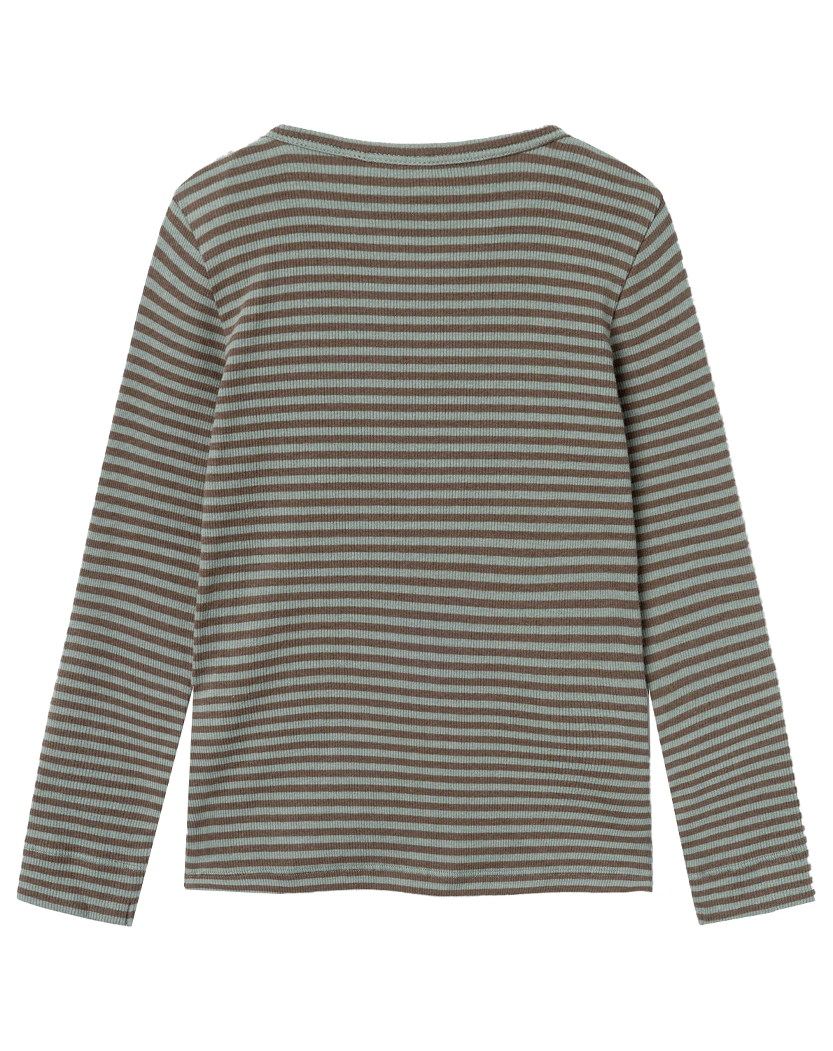 Langarmshirt NMMGAGO STRIPES in agave green