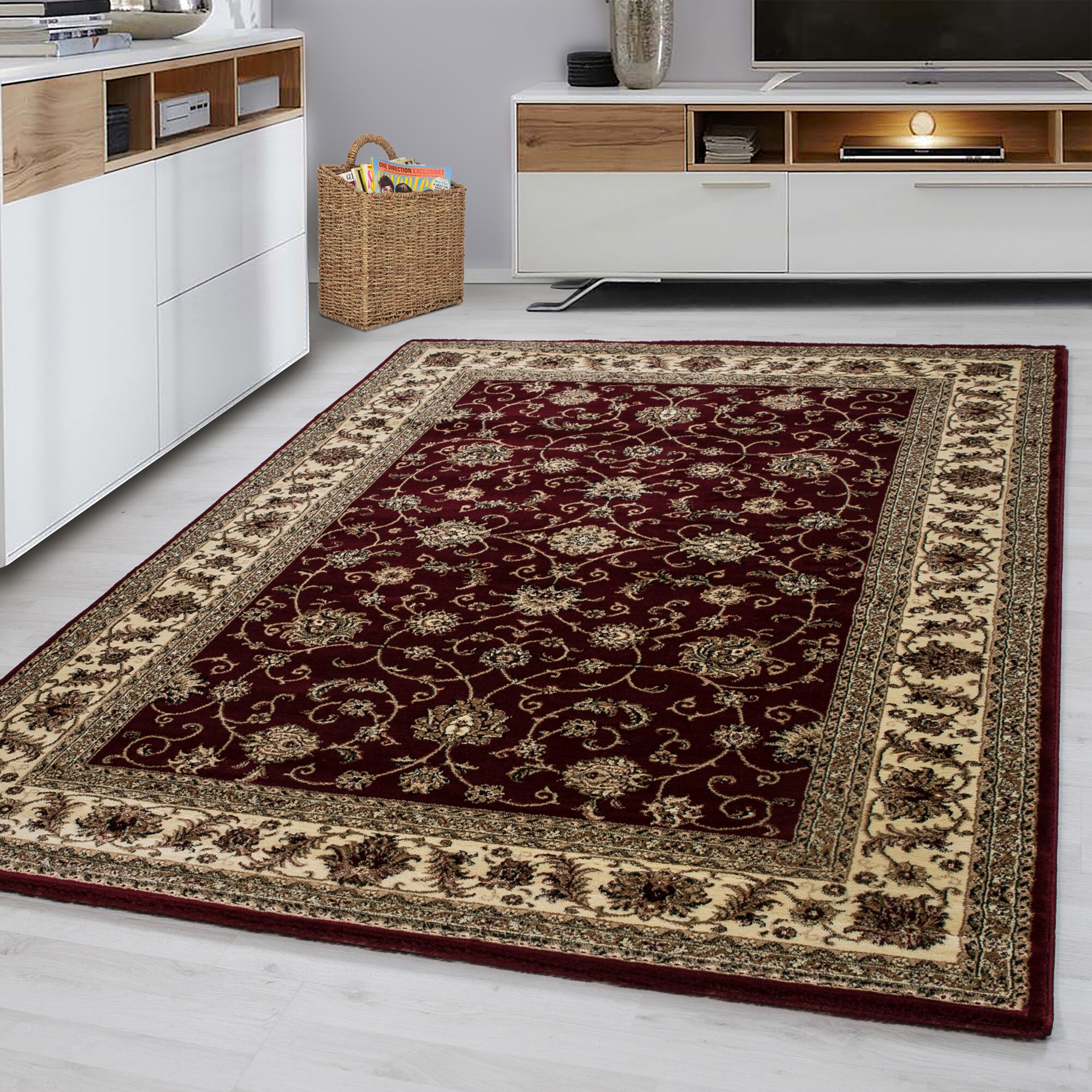 Wunderschöne MARRAKESH Orient-Dekor Traditional rechteckig Höhe Kurzflor 12 mm