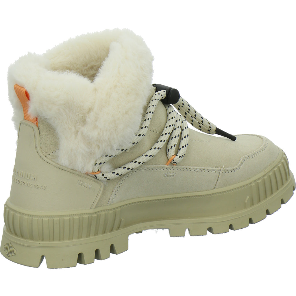 Palladium Winterstiefel Damen Pallashock Low Hiver Beige