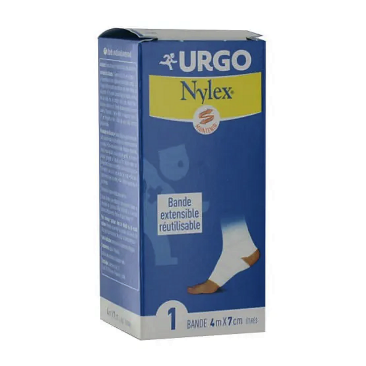 Urgo Nylex Bande Extensible Réutilisable 4 m x 7 cm
