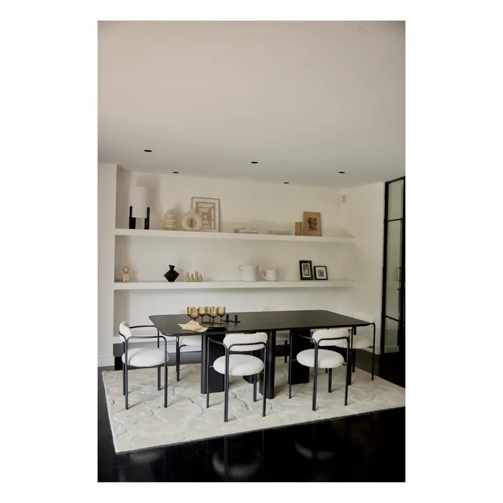Gabrielle Paris Fauteuil colombe, assise en bouclette | Crème