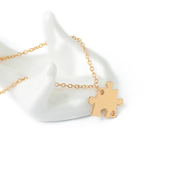 INF Puslespillkjede for Best Friends 4-pakning gull