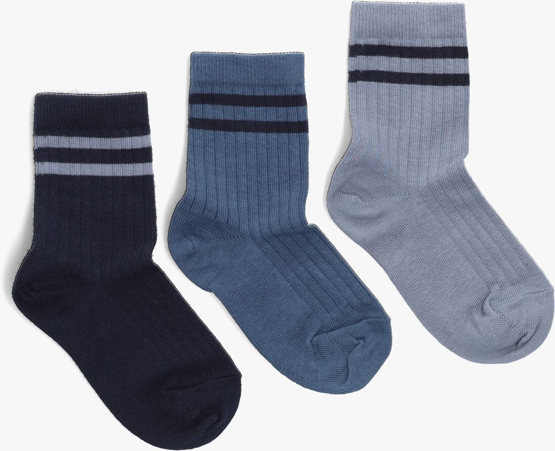 MP DENMARK blauwe mp denmark sokken ben 3-pack socks