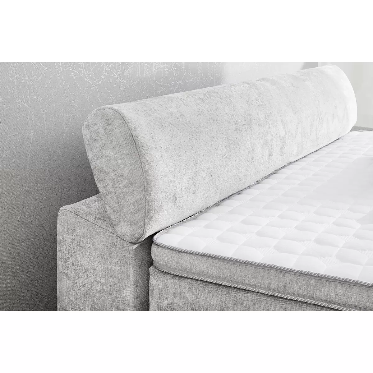 Boxspringbett Dora 140x200 Hellgrau