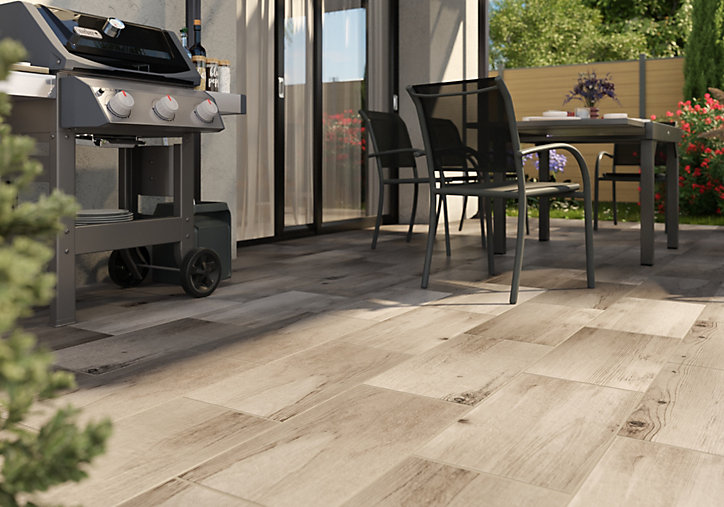 Carrelage extérieur Norwegio light beige 30 x 60 cm