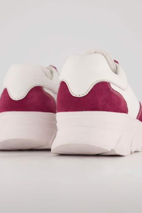 Leder-Sneaker, Chunky-Sohle, Weite H
