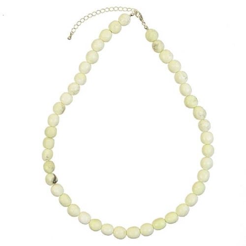 Collier chrysoprase citron