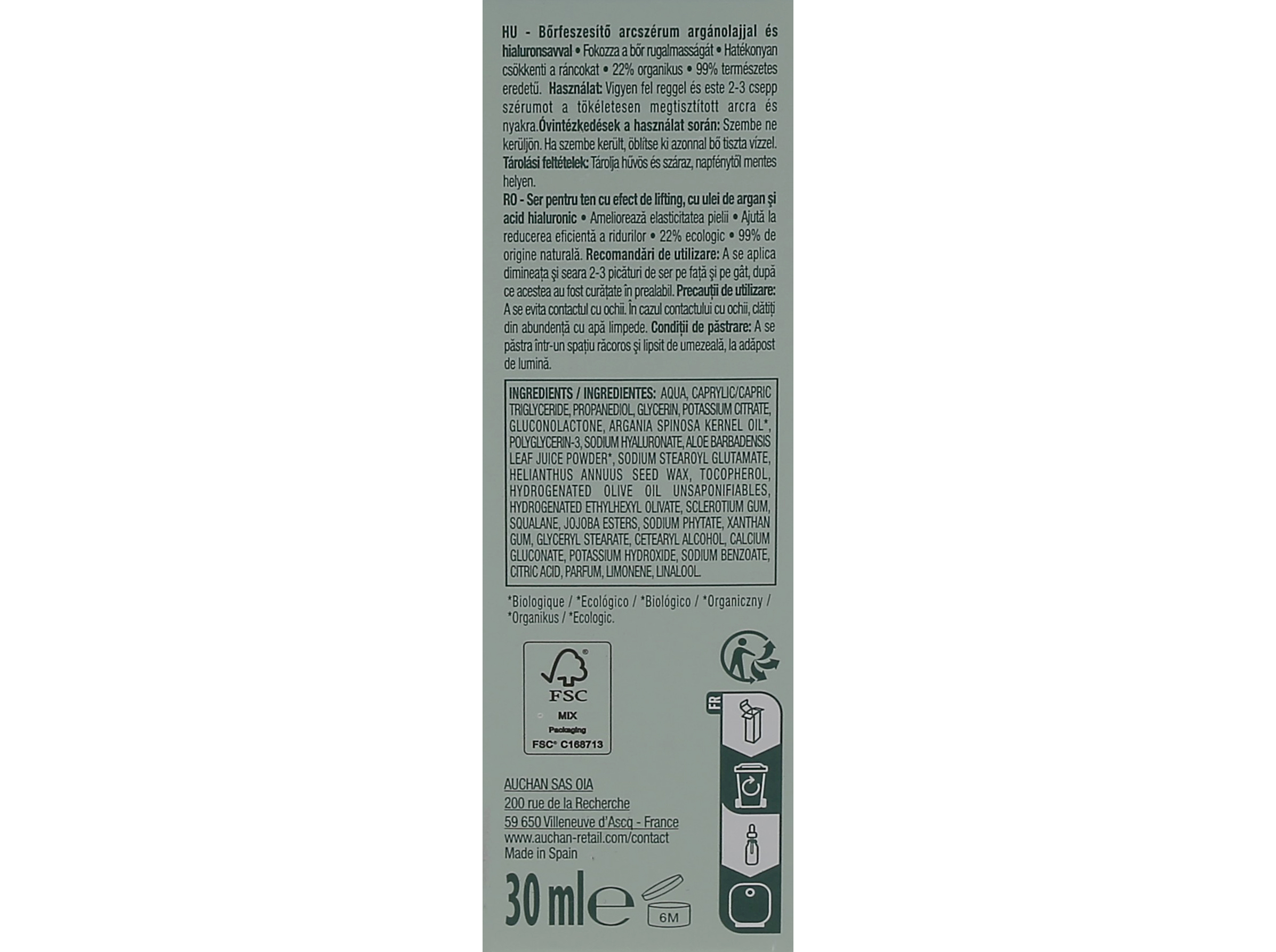 SÉRUM ROSTO COSMIA BIO EXPERT DUO AGE 30ML