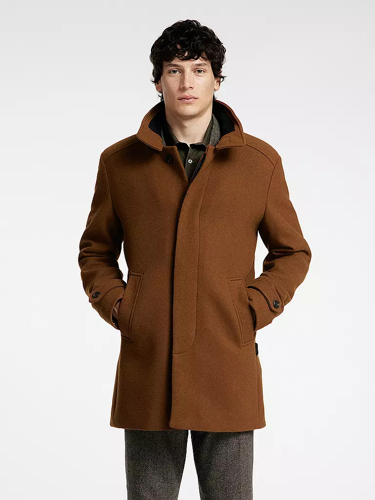 SELECTED Wollmantel SLHNEW camel