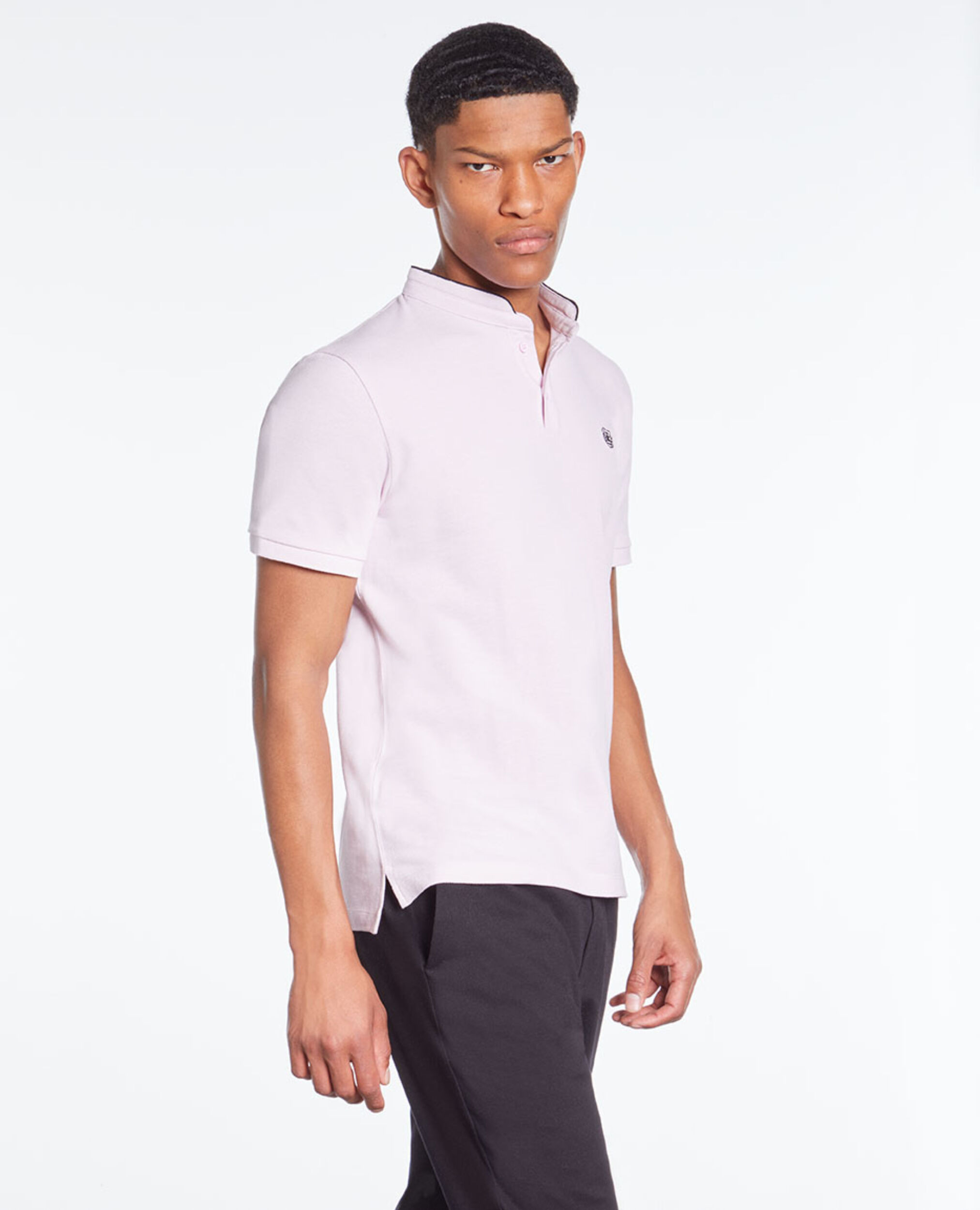 Polo rose en coton