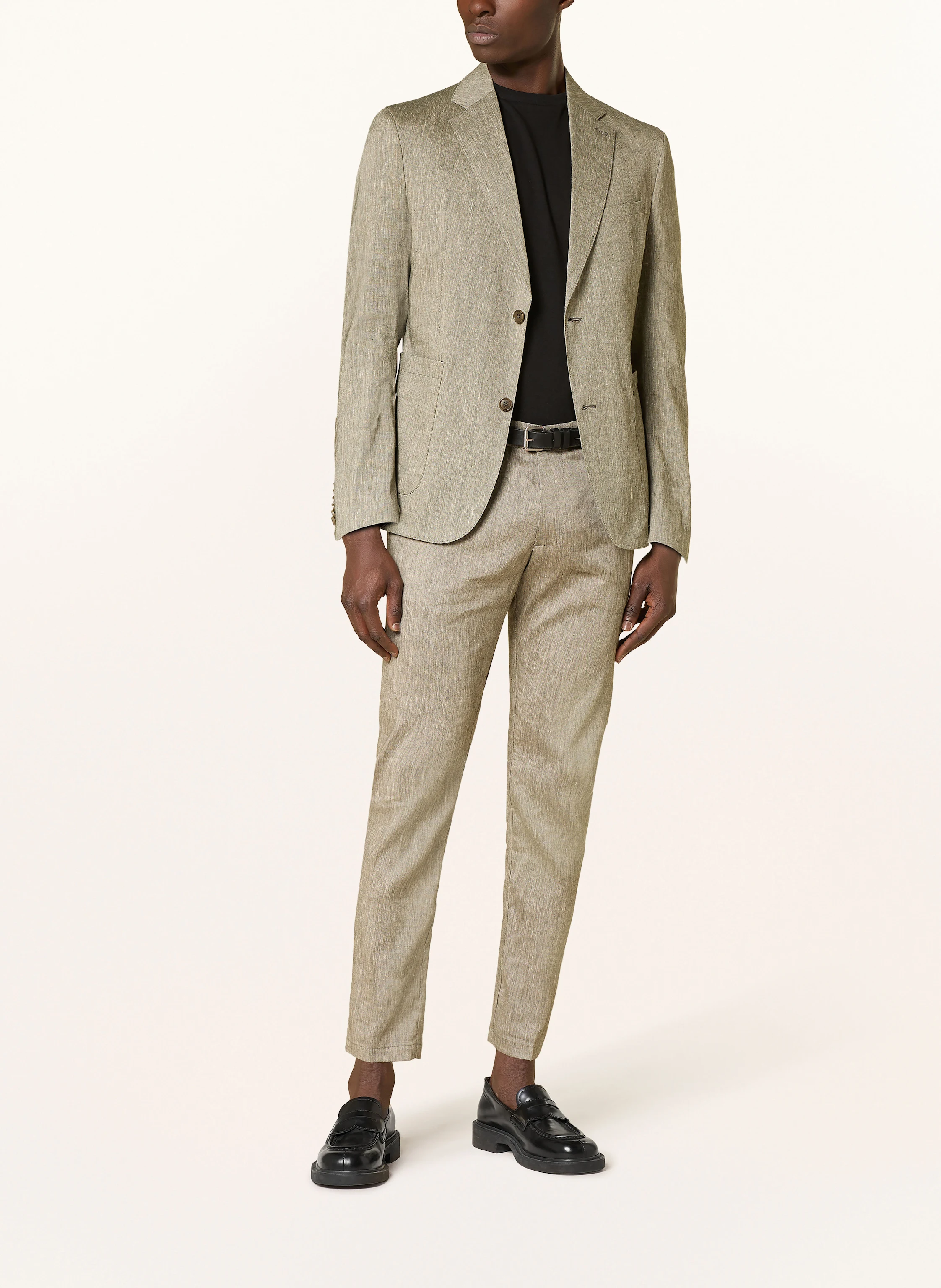 DRYKORN Anzughose AJEND Extra Slim Fit mit Leinen